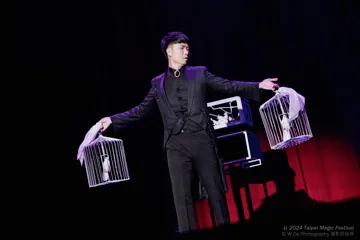 幻影鴿王於台北魔術節進行舞台魔術表演
